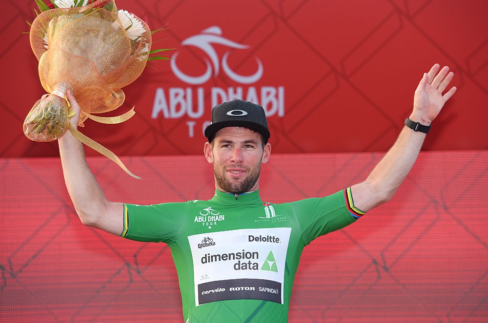 Mark Cavendish is also leading the points classification at stage 2 at 2016 Abu Dhabi Tour