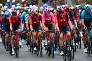 Geraint Thomas and Ineos Grenadiers during stage 11 at the Giro d'Italia
