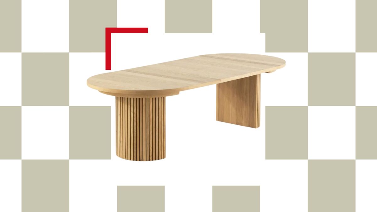 Cette table ingénieuse se transforme facilement de ronde en ovale et met fin à la redoutable compression.