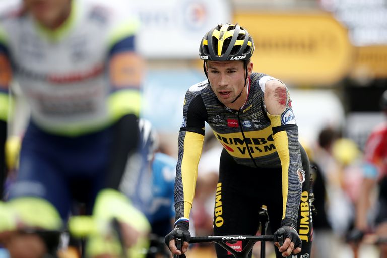 Primoz Roglic on stage three of the 2021 Tour de France