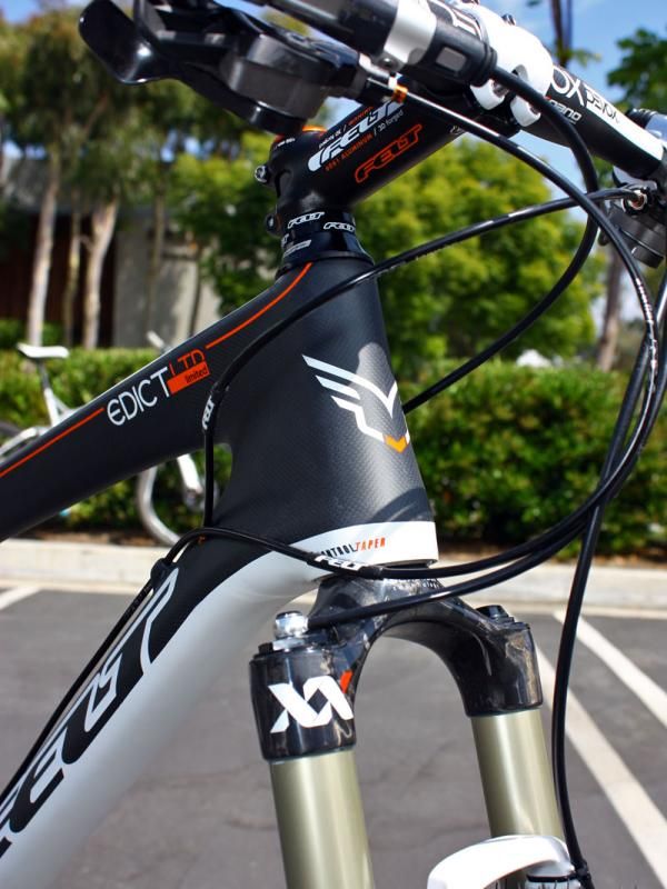 The new Edict features a tapered 1 1/8"-to-1 1/2" front end.