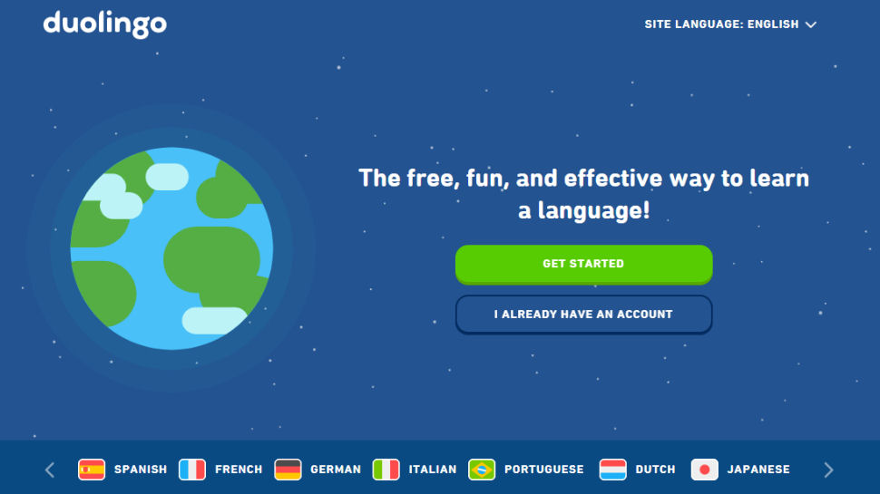 Duolingo website screenshot