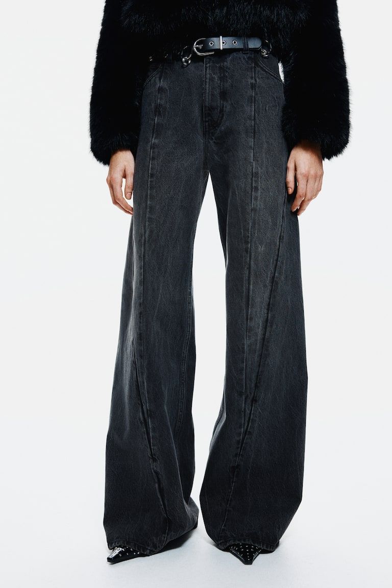 Seam-Detail Jeans