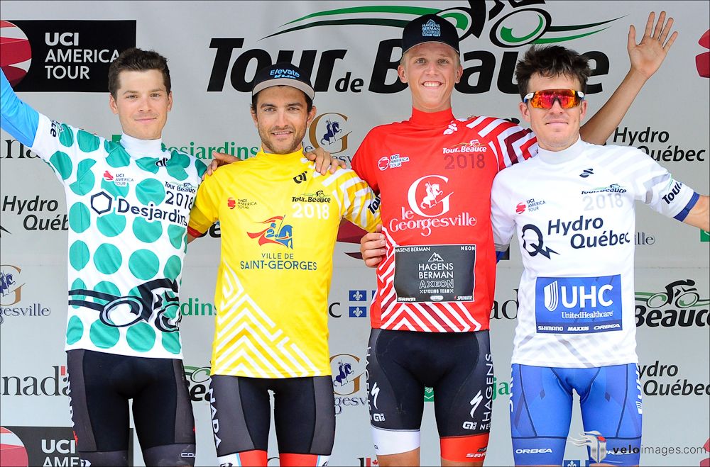 The jersey winners at 2018 Tour de Beauce