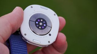 The back sensors on the Samsung Galaxy Watch 8.