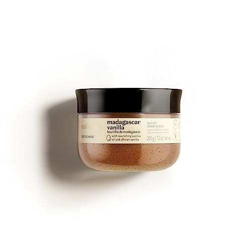 Nativa Spa by O Boticário Madagascar Vanilla Exfoliating Body Scrub, Hydrating 
Anti Aging Gentle Exfoliator, 7 Ounce