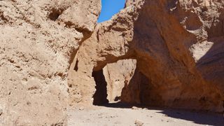 Natural rock arch in Death Valley