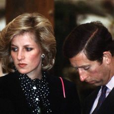 prince charles and his pregnant wife princess diana 1961 1997 at the chelsea flower show, london, may 1984 she is wearing a navy maternity coat by jan van velden photo by jayne fincherprincess diana archivegetty images