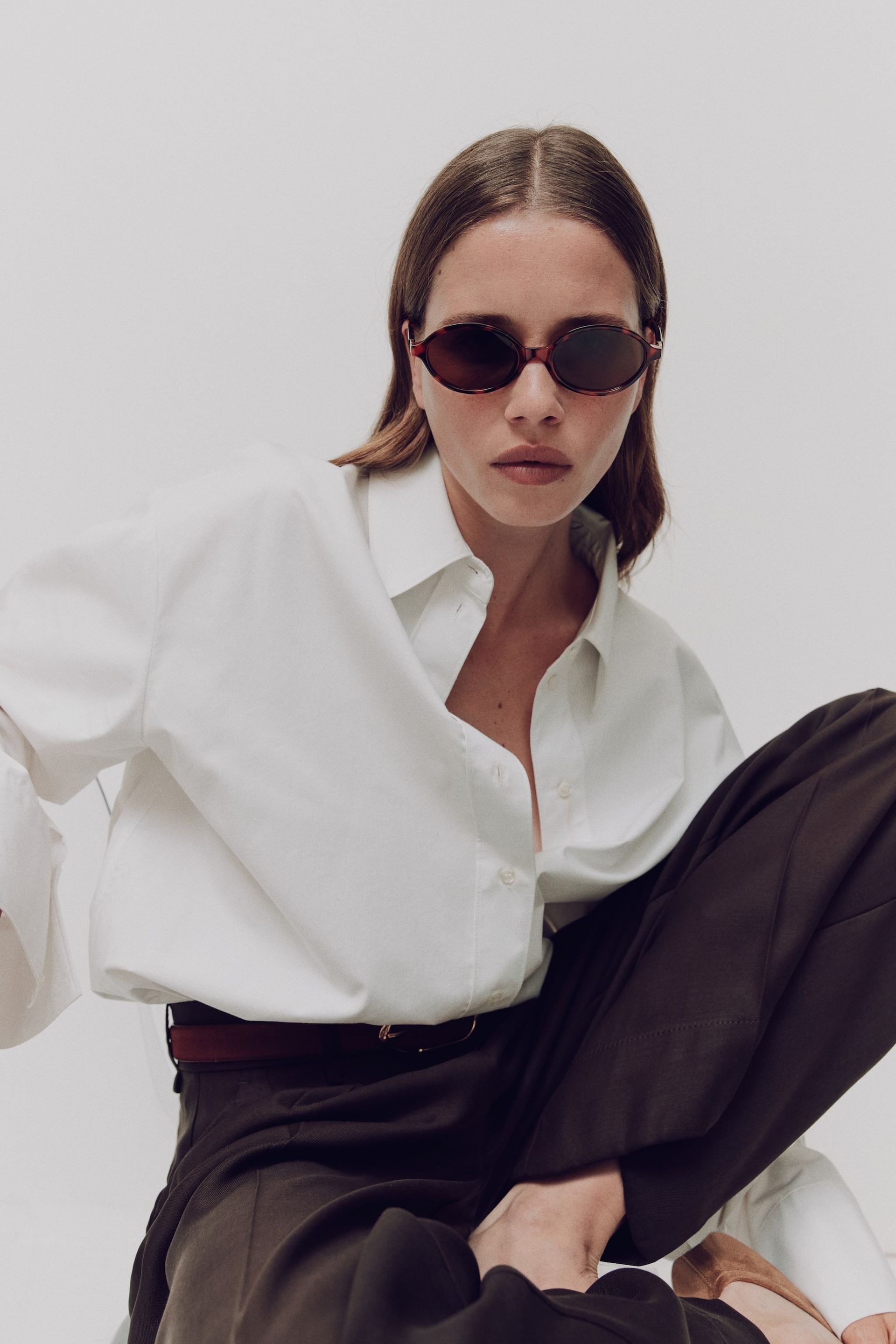 Oval Sunglasses - Brown/tortoiseshell-Patterned