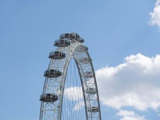 View of the top half of the London Eye