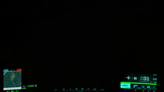A black screen with Battlefield 2042's HUD.