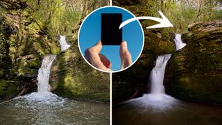 NiSi filter system for iPhone ND filter and two landscape images