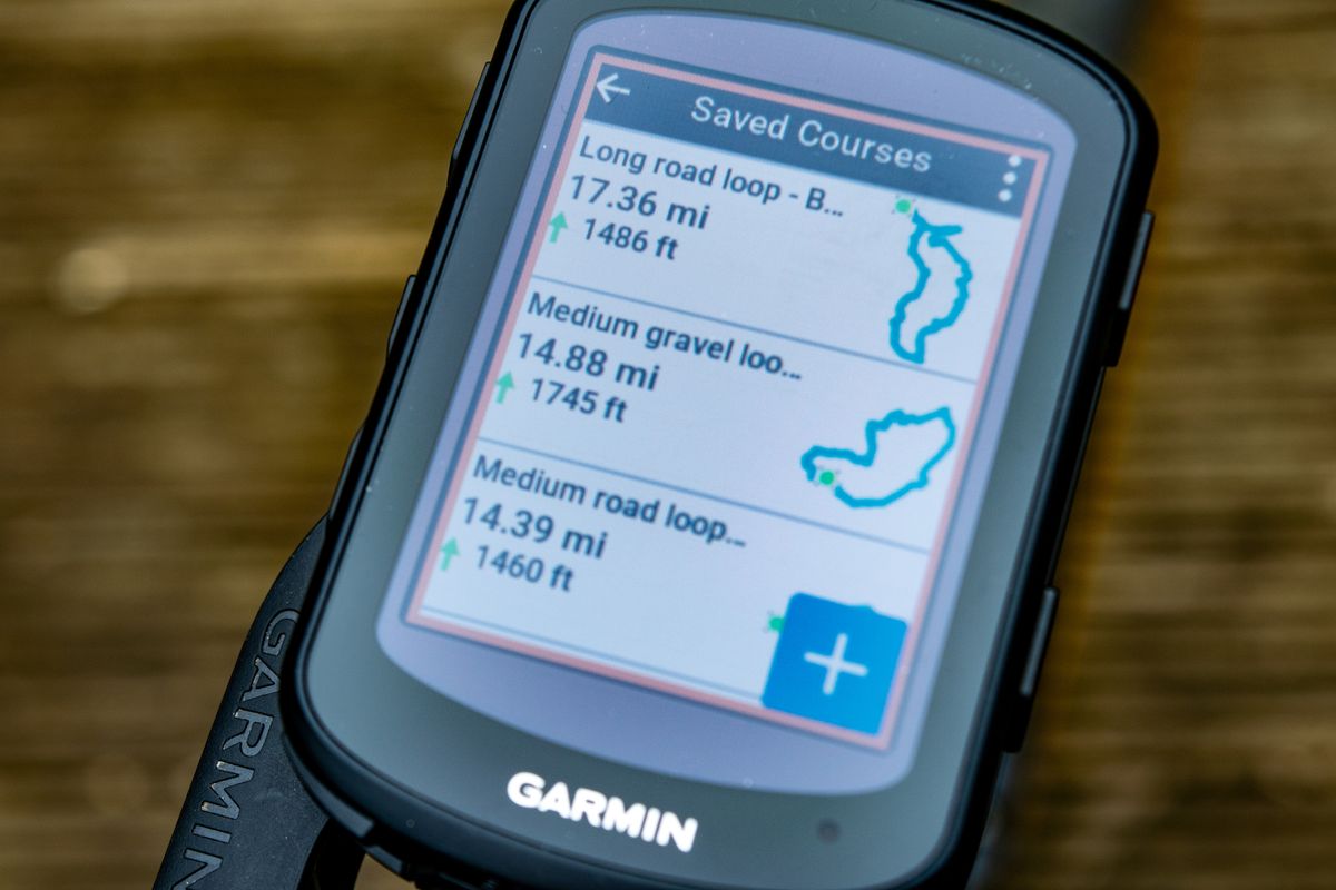 A Garmin Edge 840 computer