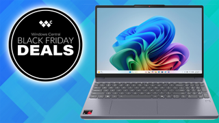 lenovo ideapad slim 3x with text reading "Windows Central Black Friday Deals"