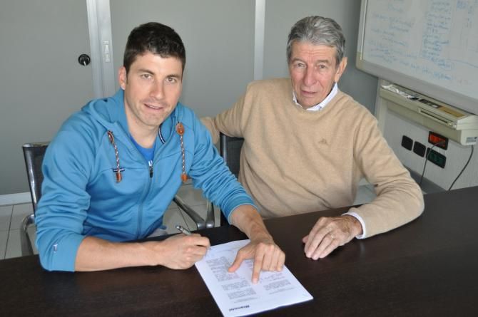 Martin Gujan with Felice Gimondi