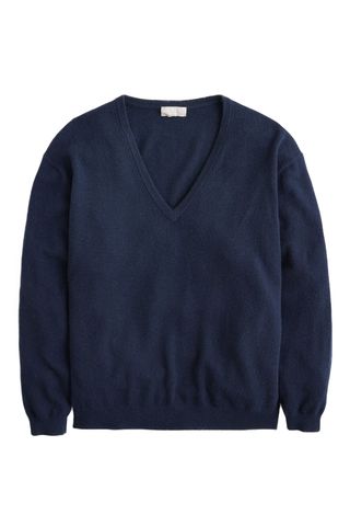 J. Crew Cashmere Relaxed V-Neck Sweater