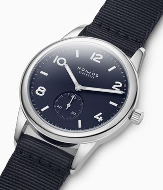 The muted colours of the new Nomos club watch