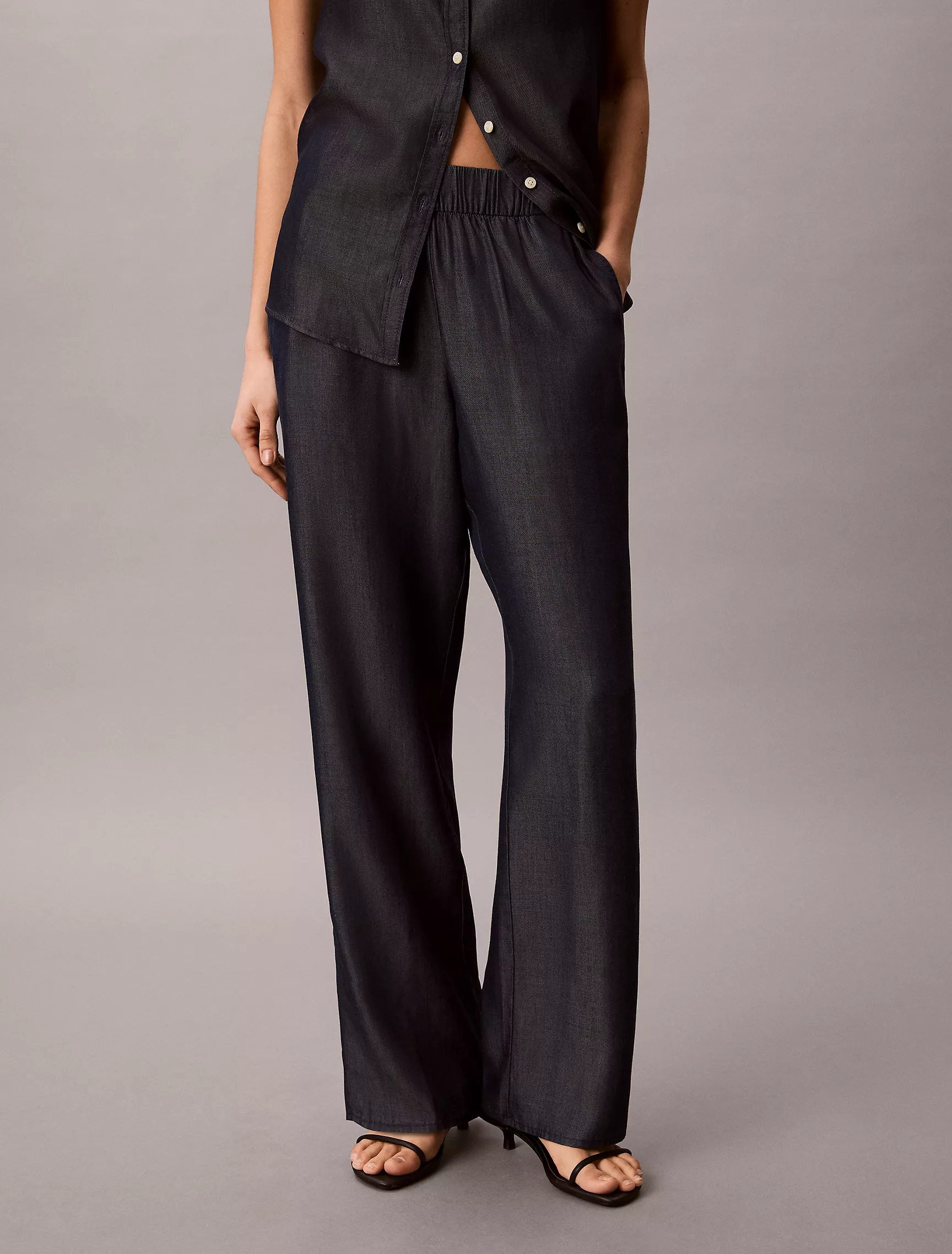 Relaxed Denim Pull-On Jeans