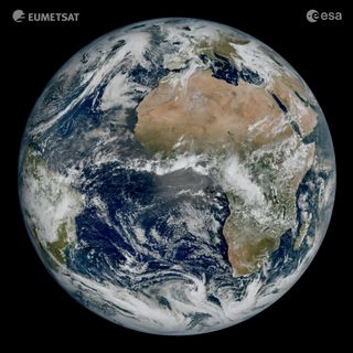 a full-color image of Earth as seen from space