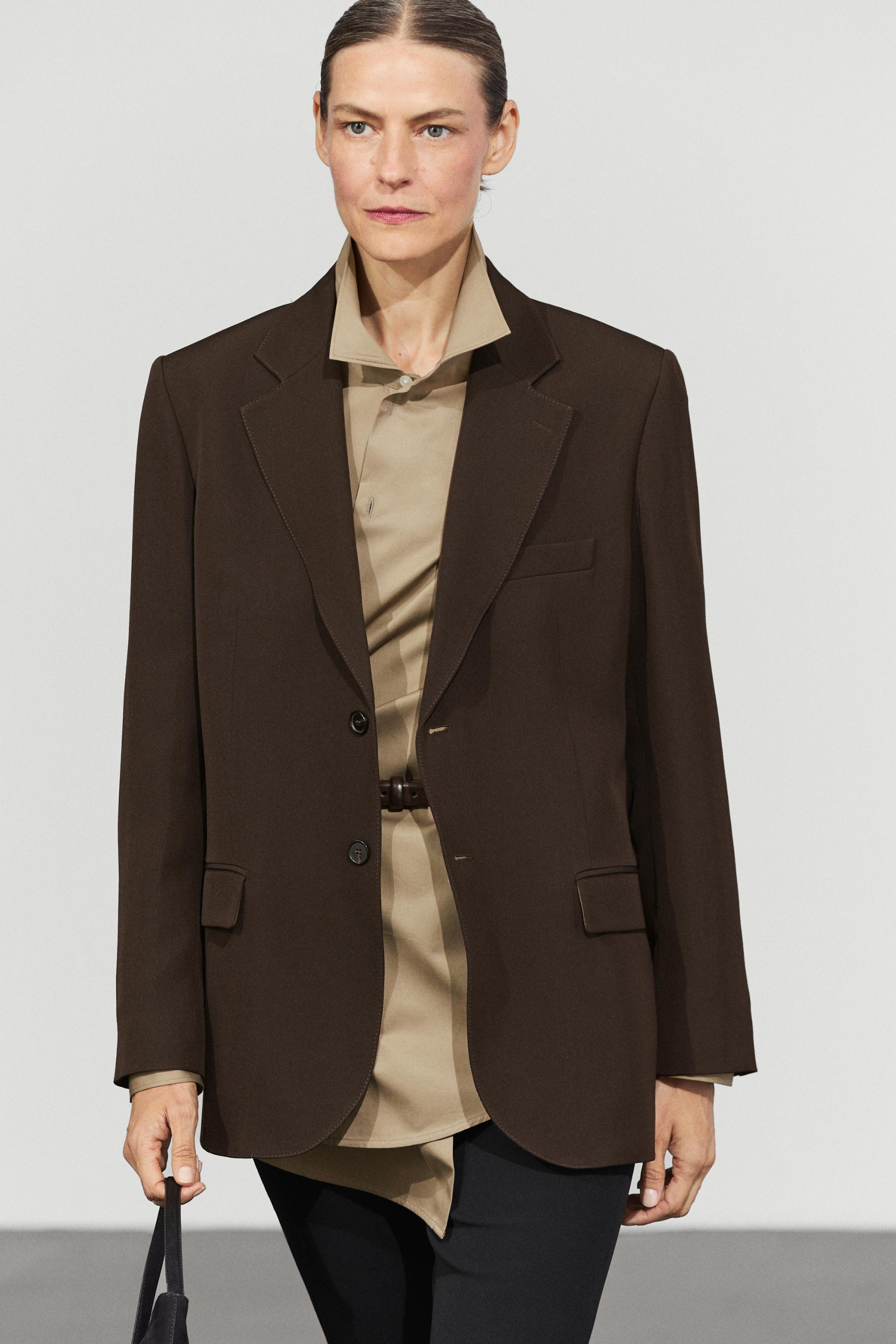 Massimo Dutti, Fluid Wool Blend Total Look Blazer