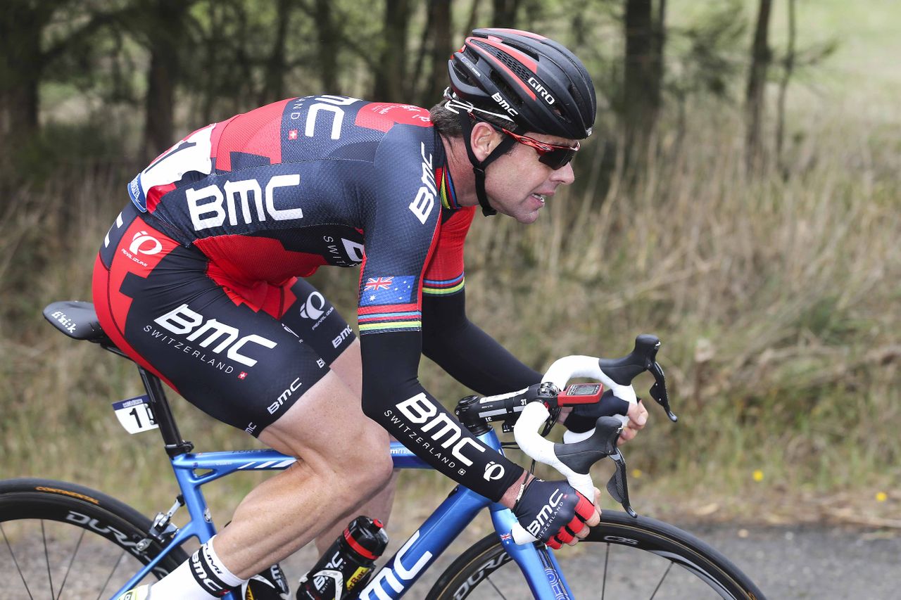 Cadel Evans (BMC) during his final race