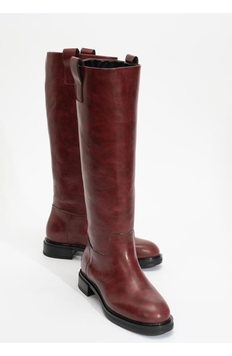 Alaska Pattern Knee High Boot