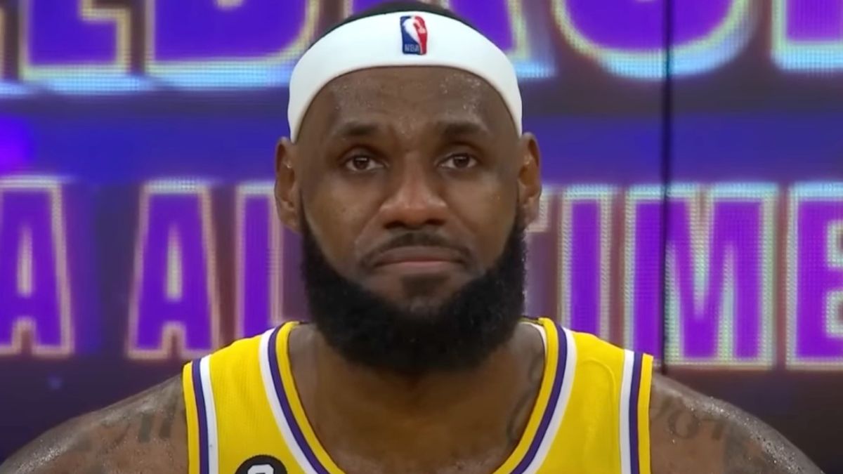 LeBron James during Lakers game