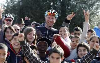 Jens Voigt brought his family along to Mallorca.