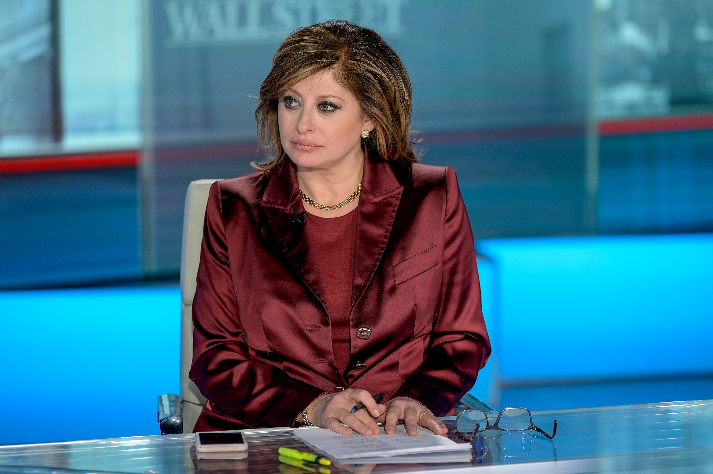 Maria Bartiromo during a Jan. 10, 2020 episode of "Maria Bartiromo's Wall Street" at Fox Business Network Studios in New York City.