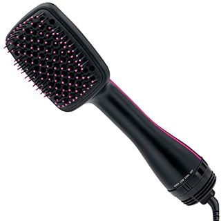 Revlon One-Step Hair Dryer and Styler With Tourmaline Ionic Technology | Hot Air Brush Detangles, Dries, & Smooths in One Tool for Easy, Salon-Quality Styling (black)