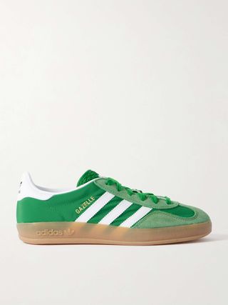 Gazelle Indoor Leather and Suede-Trimmed Nylon Sneakers