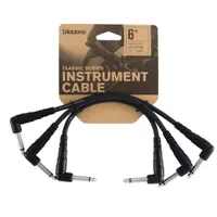 D'Addario Classic Series Patch CableRight angle – right angle, straight – straight | 3 length options