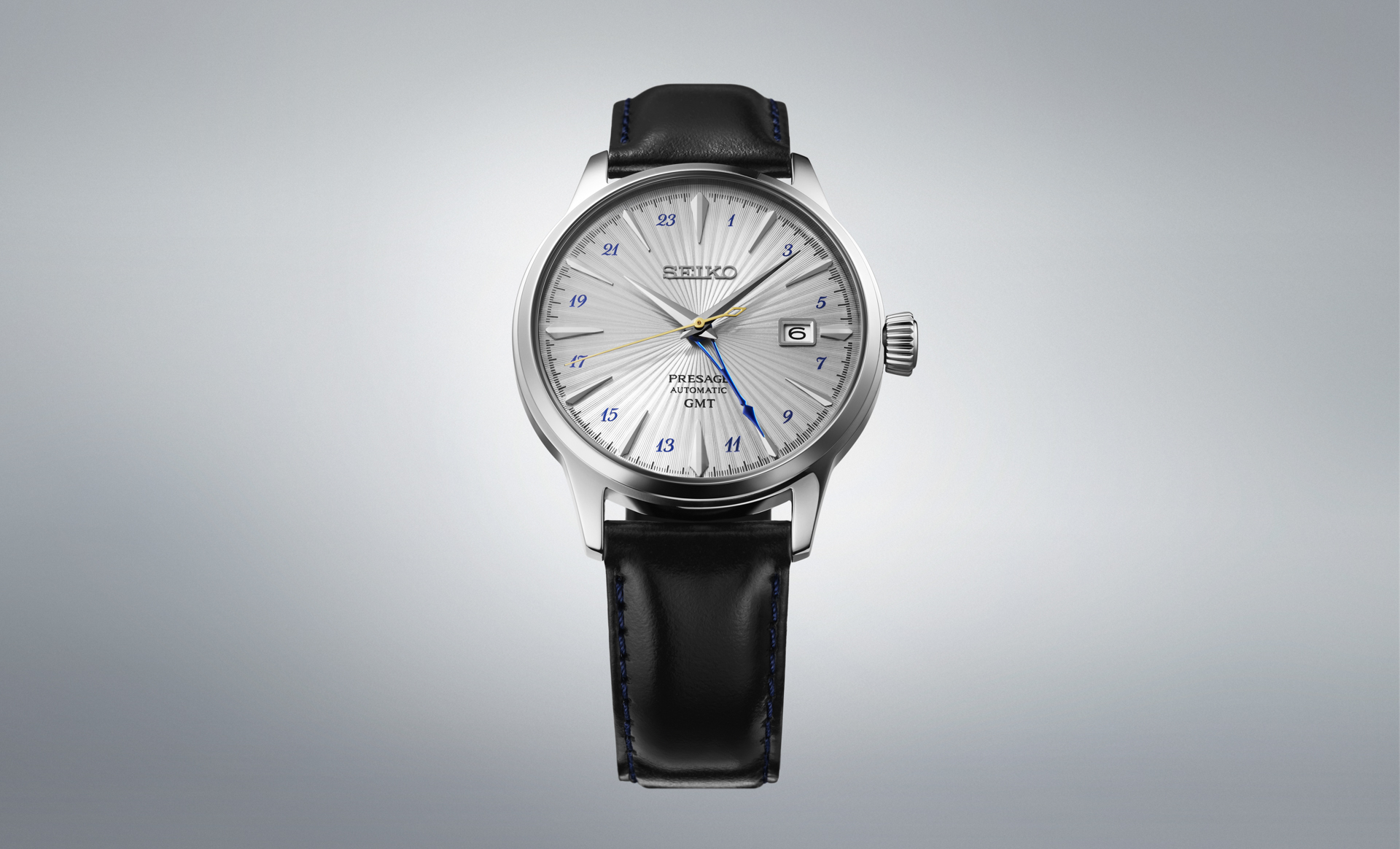 Seiko Presage Silver Bullet Cocktail Time GMT