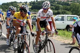Andy Schleck at the 2008 Tour
