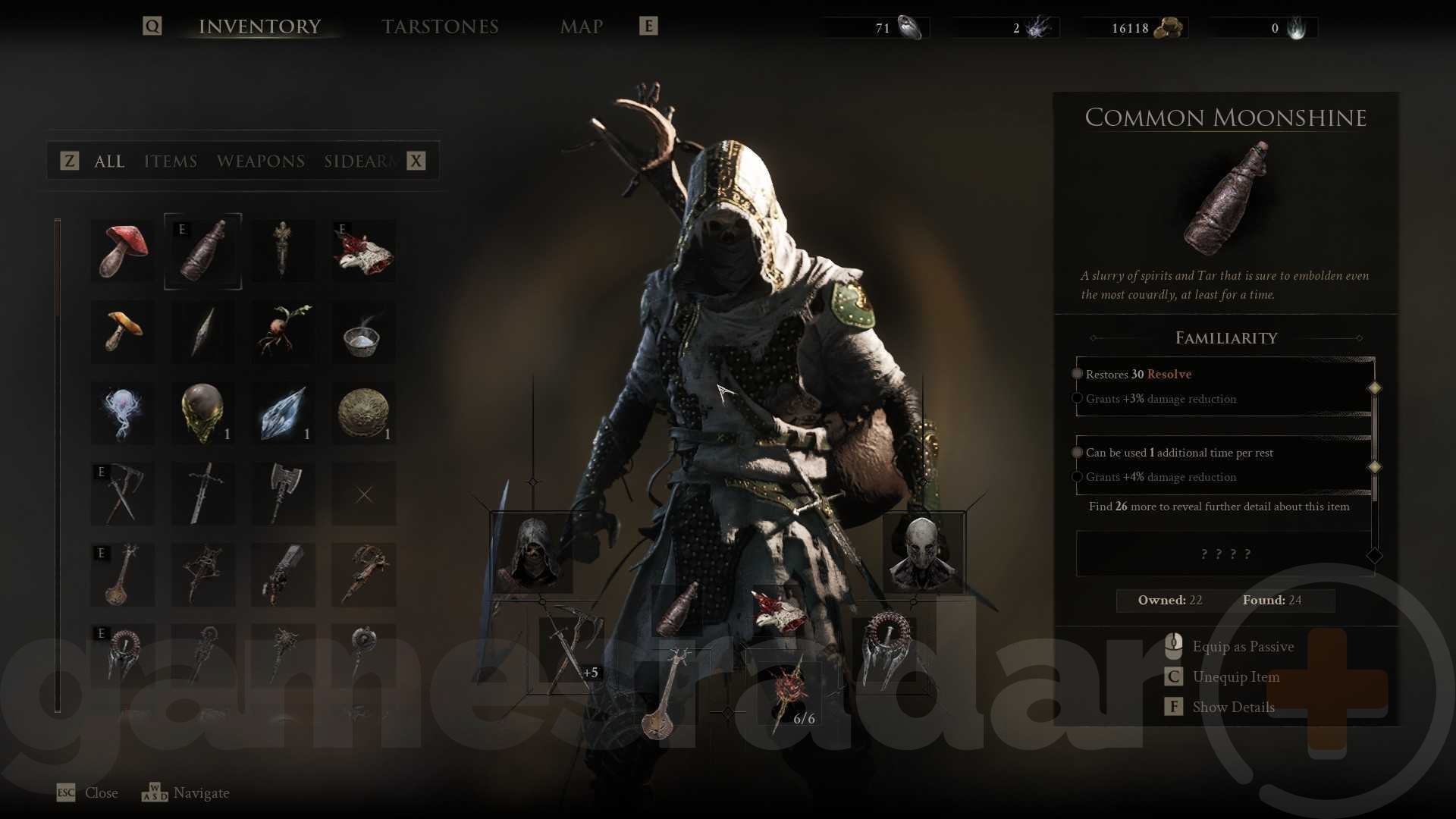 The best Mortal Shell 2 build, featuring Tiel, Common Moonshine, and the Axe and Dagger weapon.
