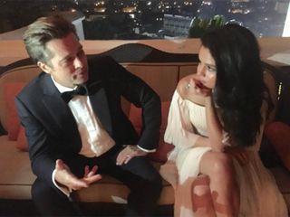 Selena Gomez Brad Pitt Golden Globes 2016