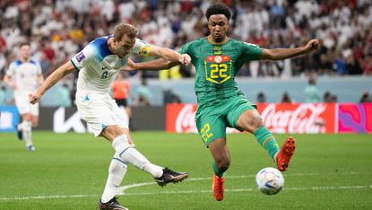 Harry Kane scored England’s second goal against Senegal  