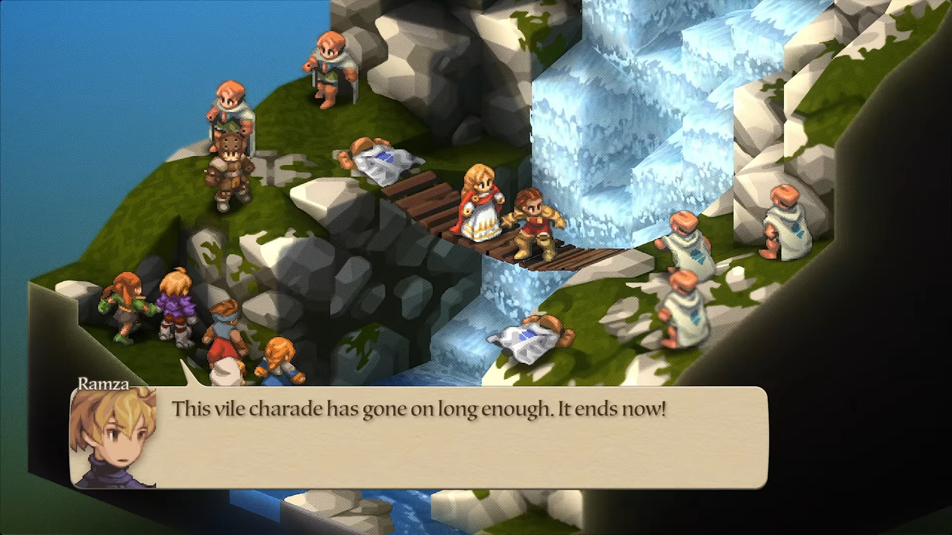Final Fantasy Tactics in-game screenshot of a battle
