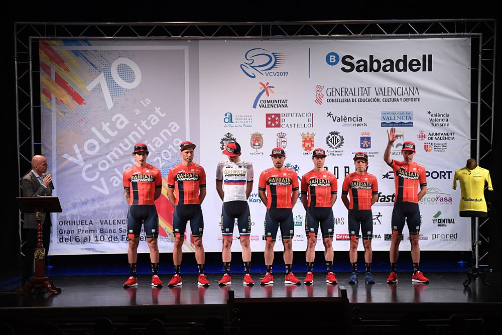 Bahrain Merida at Volta a la Comunitat Valenciana 2019 - Team Presentation