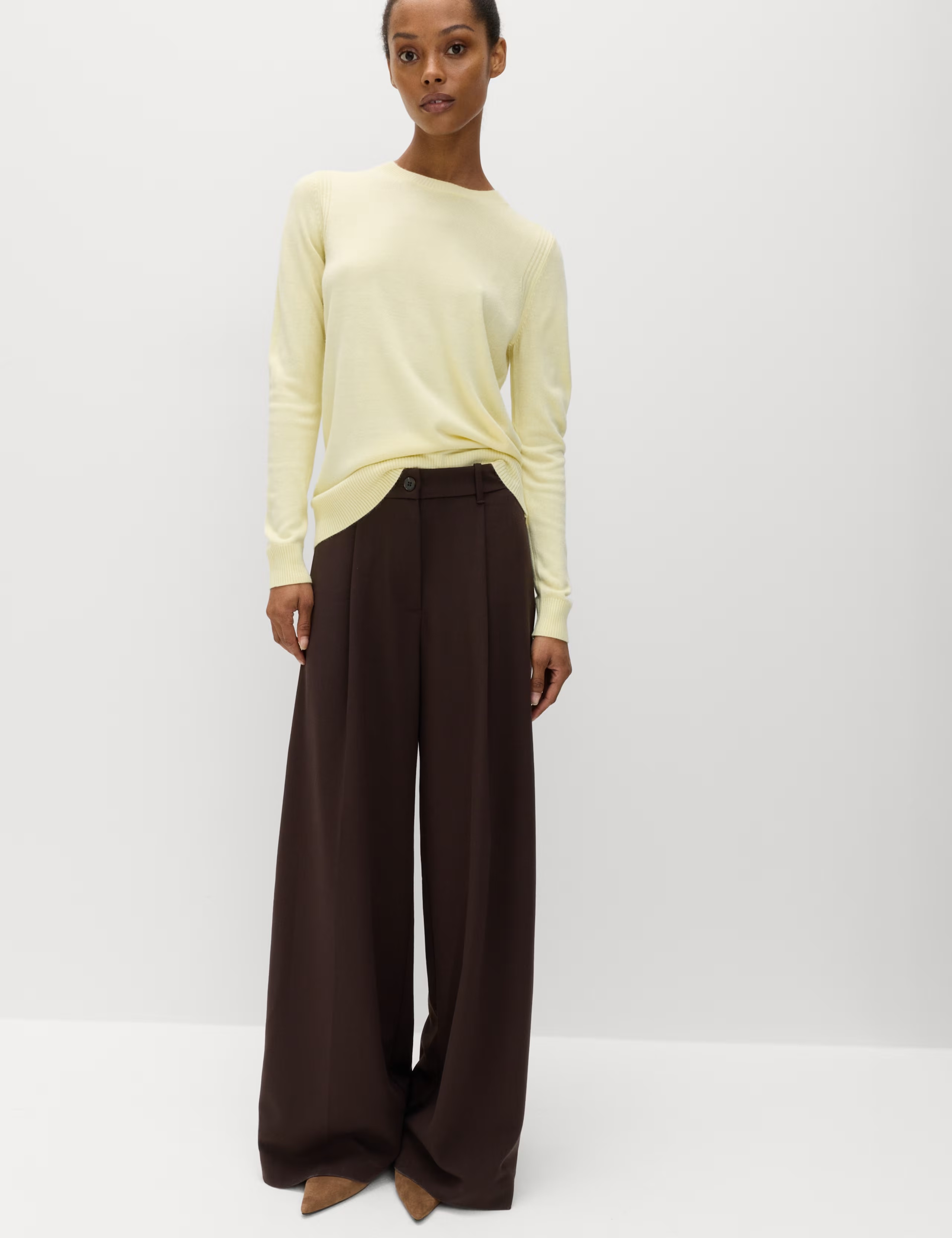 Side Stripe Wide Leg Trousers