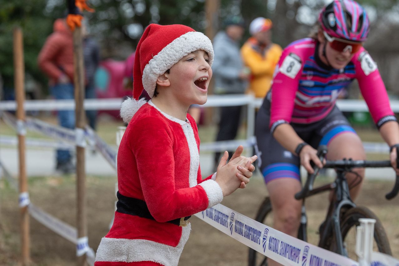 With the Junior's races on Sunday this year, many of the youngest riders were able to cheer on their heros.