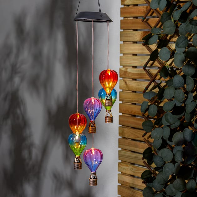 Firefly Solar Light Co Hot Air Balloon Mobile Solar Lights