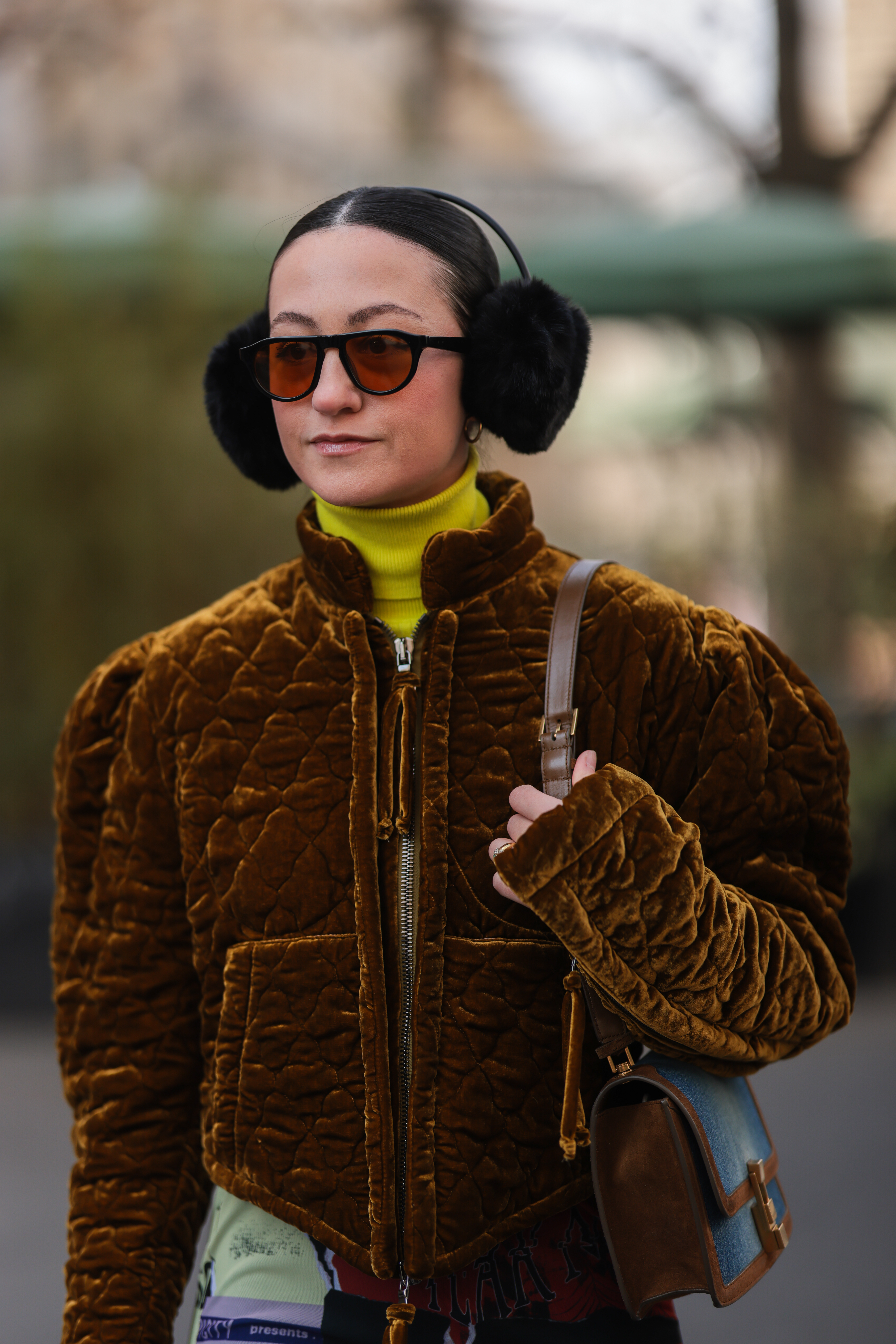 PARIS, FRANCE - MARCH 05: Fashion Week Guestis seen outside Vivienne Westwood during Paris Fashion Week on March 05, 2022 in Paris, France. (Photo by Jeremy Moeller/Getty Images)