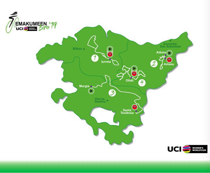 Emakumeen Bira 2019 Map