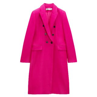 Zara Tailored Double Breasted Coat