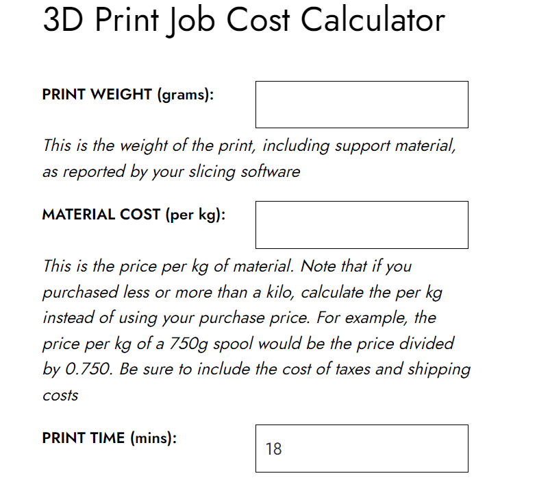 How to Calculate 3D Printing Costs