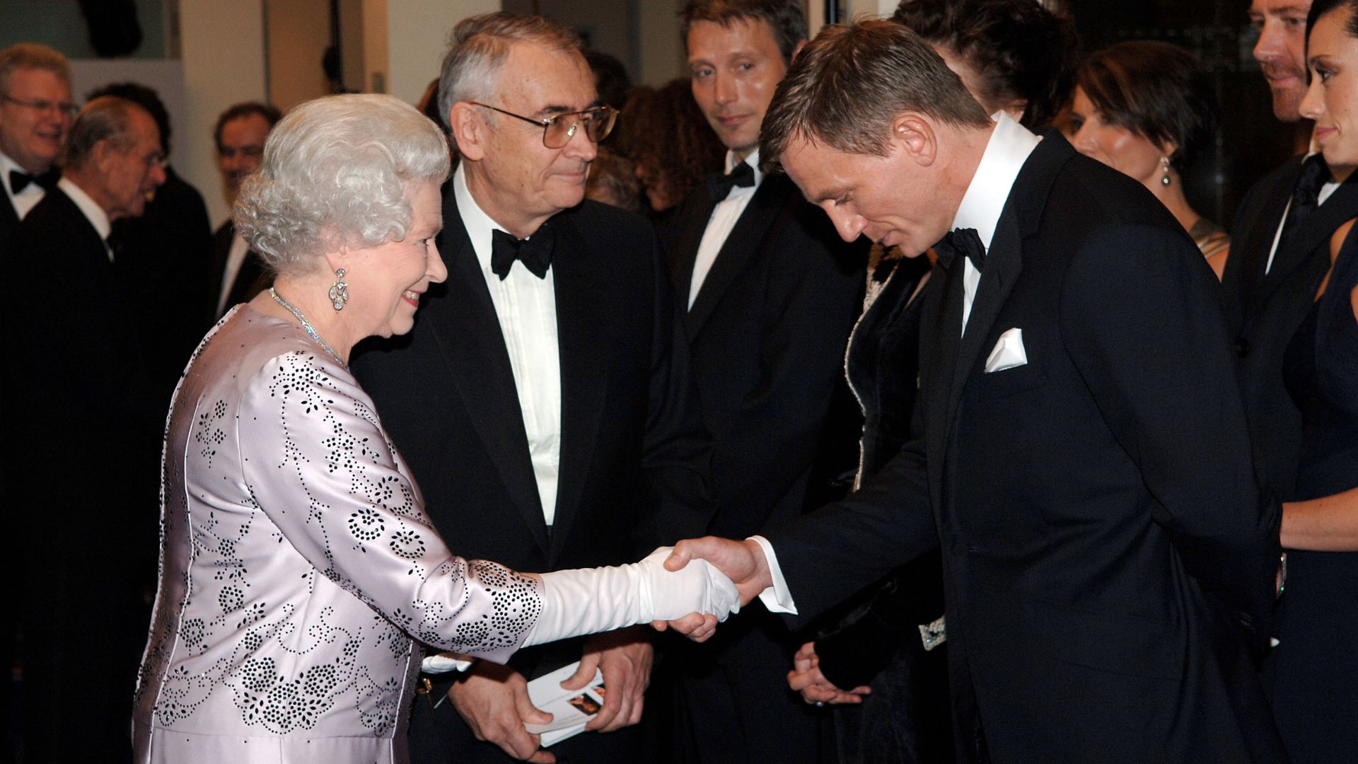 Queen Elizabeth II with Daniel Craig