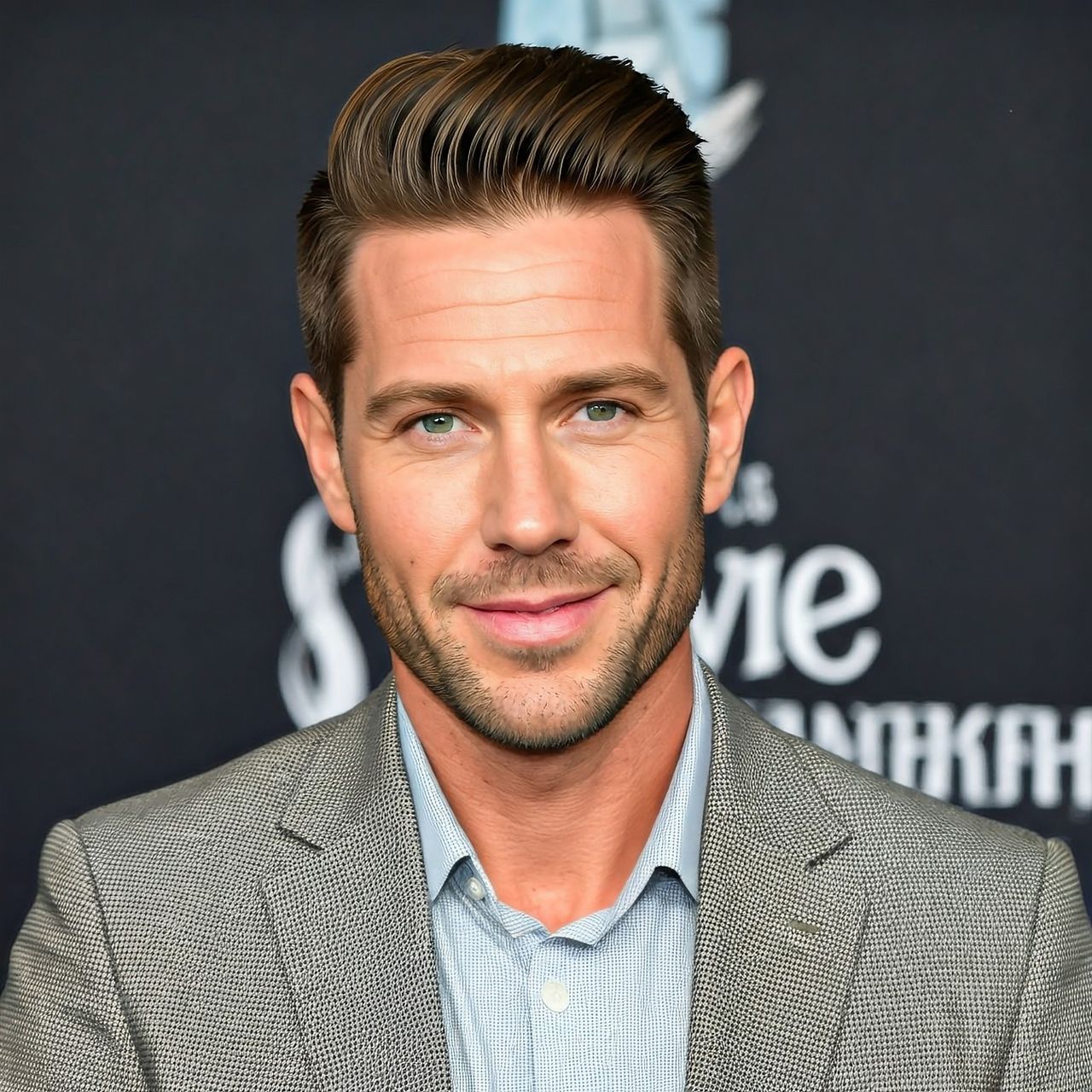 Images created by the Google Pixel Studio app from the prompt "a successful person," almost all of which show young, white, able-bodied men wearing business attire