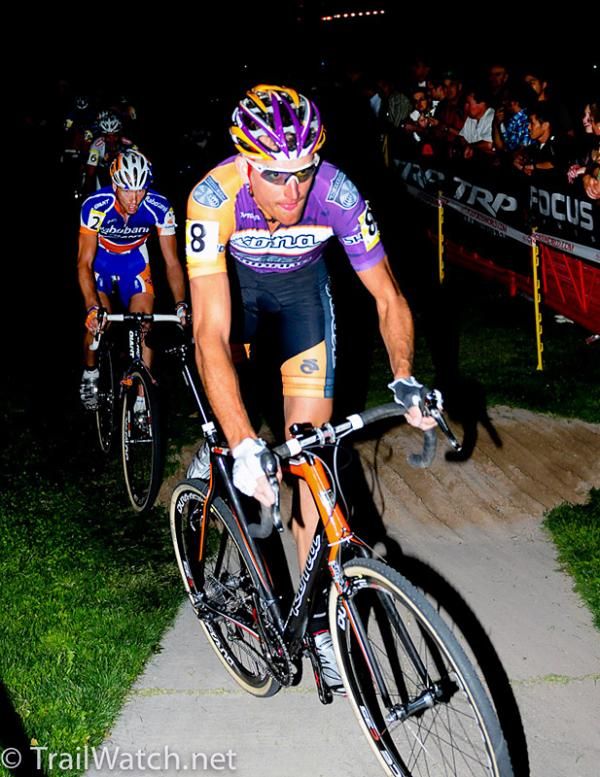 Ryan Trebon (Kona) leading the race.