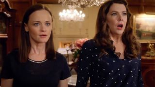 Lorelei and Rory at Emily's house in Gilmore Girls: A Year in the Life
